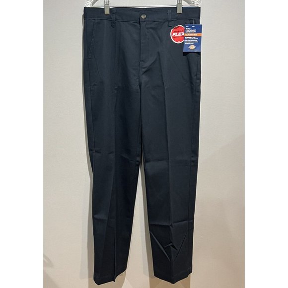 Dickies Khaki Classic Fit Big Boys’ Flex Waist Stretch Pants Size 20 Blue - Picture 3 of 9